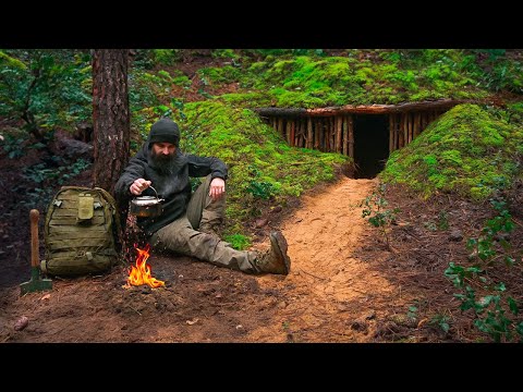 How to Build warm and cozy survival shelter in sand | Easily find food on the beach