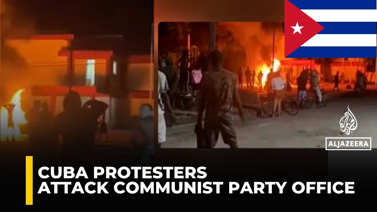 Protests erupt in Cuba | Anti-government demonstrators attack party office