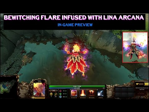 [DOTA2] Bewitching Flare Infused with Lina Arcana In-Game Preview 1080p/60fps