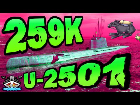 U-2501 drückt 259K *UBOOT - POWER* "U-Boot Club" ⚓️ in World of Warships 🚢 Uboot - Submarine