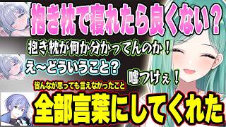 風紀委員なのに抱き枕を出す花芽すみれに皆んなを代表して声を出すも途中から様子がおかしくなる八雲べにw【八雲べに/白雪レイド/花芽すみれ/ぶいすぽ/切り抜き】