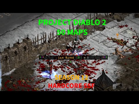 Project Diablo 2 -  The Loot I Got From 50 Maps | Sacrifice Sanctuary Paladin HC SSF Season 12