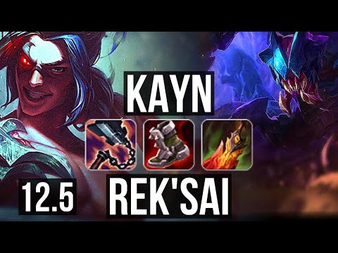 KAYN vs REK'SAI (JNG) | 18/1/8, Legendary, 1.8M mastery, 900+ games | NA Challenger | 12.5