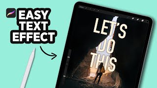 How To Mask Text in PROCREATE - Short Tutorial