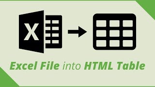 Excel to HTML Table - Converting a Large Spreadsheet File into HTML Table