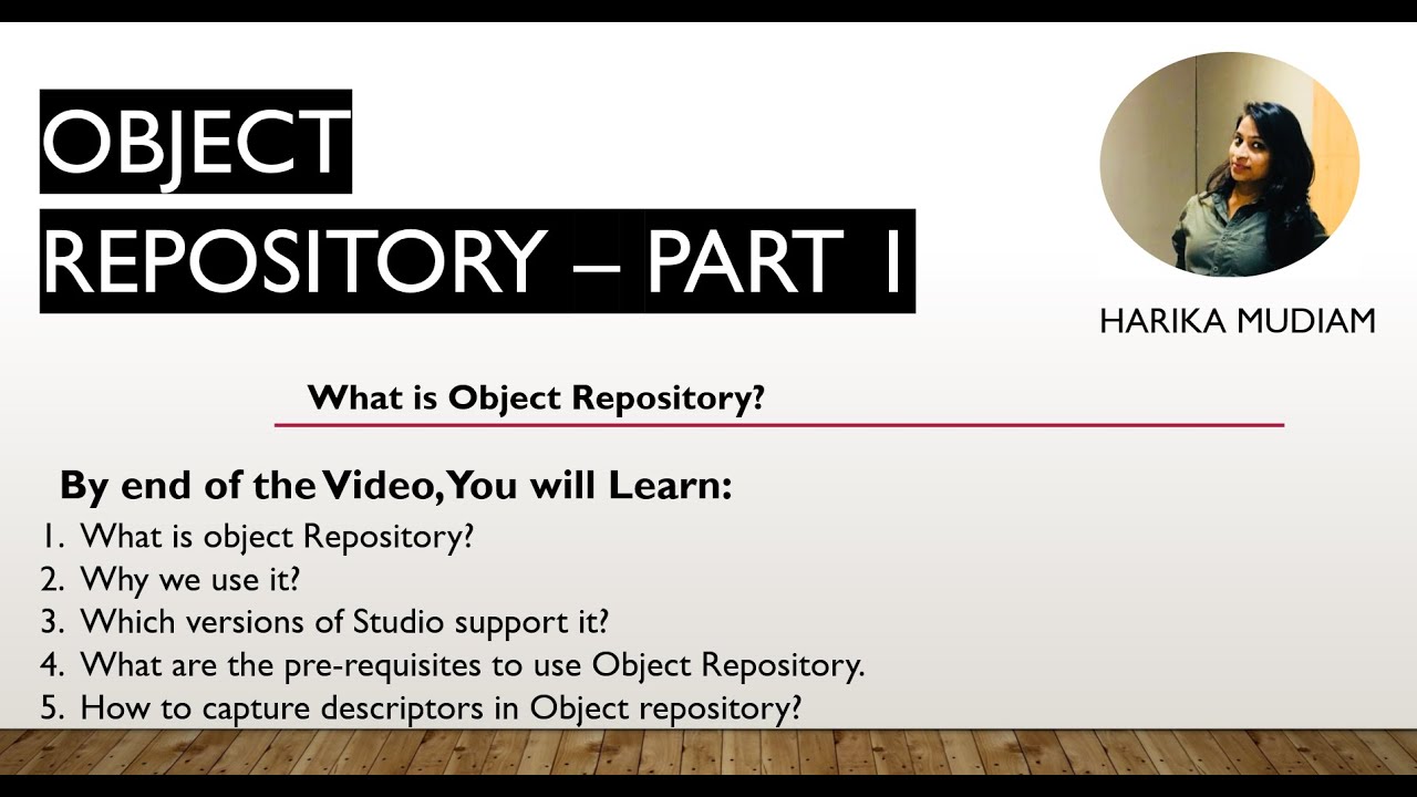Object repository - Part 1