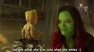 Groot And gamora being A Mum And Son