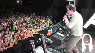 Steve Aoki &amp; Rivers Cuomo (Weezer) performing &quot;Earthquakey People&quot; Live in LA