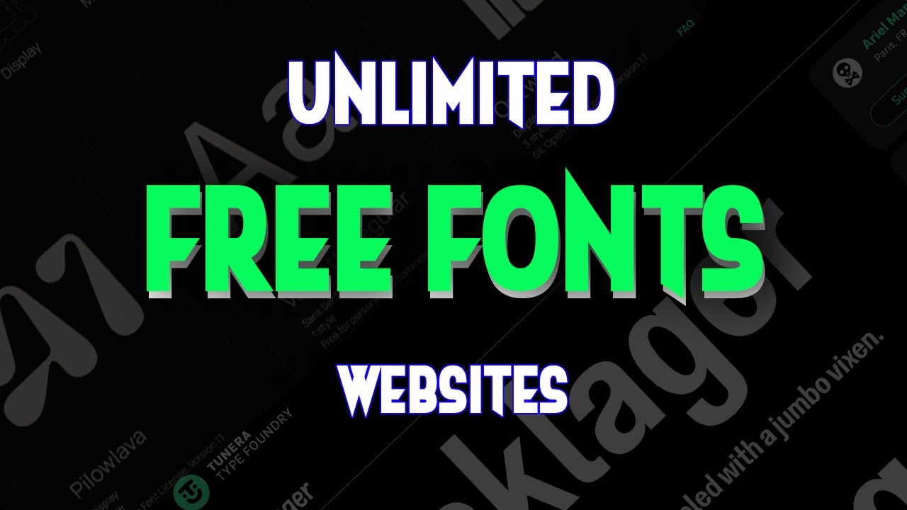 BEST FREE FONTS for Commercial Use 2024 // FREE FONTS Download