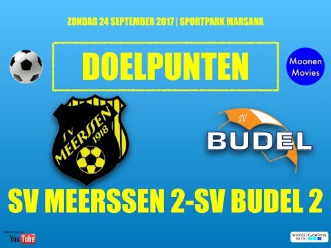 Doelpunten SV Meerssen 2-SV Budel 2 24-09-2017
