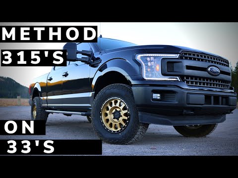 I Put Gold Wheels on the F-150... Methods on 33s!!