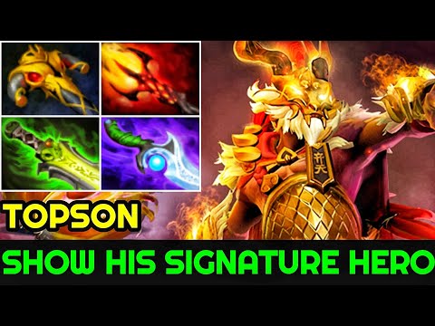 Topson [Monkey King] Show His Signature Hero 100% Magic Build 7.23 Dota 2