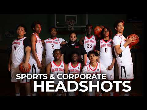 How to Photograph a High Volume of Portraits (Sports & Corporate Headshots)