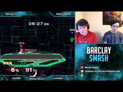 Barclay XIII: Melee Singles - Clock$$$ vs Lukewarm (Winners Round II)