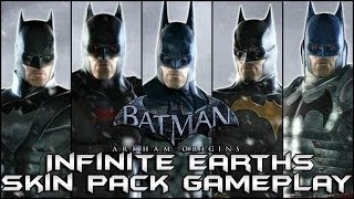 Batman Arkham Origins: Infinite Earths Skin Pack Gameplay!