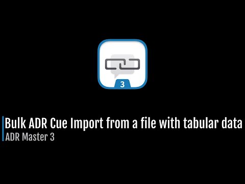 ADR Master 3 - Adding Video and Audio Files