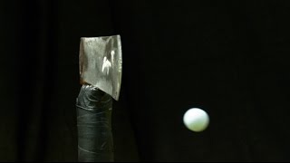 Golf Ball Vs. Axe Blade | How Ridiculous
