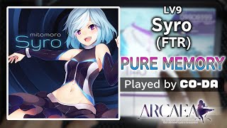 自分の手がとにかく邪魔になる譜面！！【LV9 Syro (FTR) PURE MEMORY】【Arcaea】