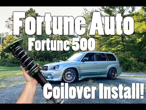 Installing FORTUNE AUTO 500 Series Coilovers On My 05 Subaru Forester XT