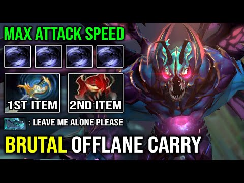 WTF 1st ITEM Echo Sabre + Madness Nightstalker Super Offlane Carry EZ Counter Pro AM Dota 2