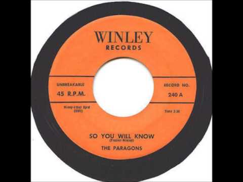 The Paragons  – So You Will Know / Doll Baby 1960 Winley Records ‎– 240