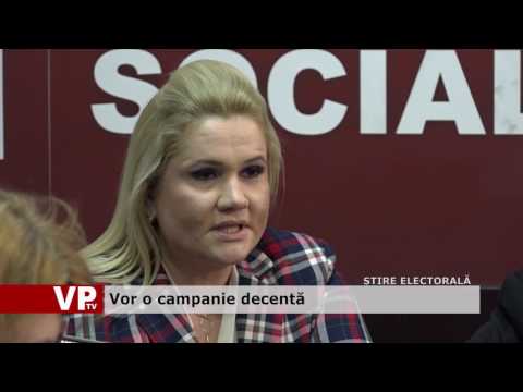 Vor o campanie decentă