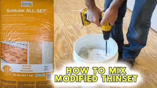 How to Mix Modified Thinset Mortar - ALL SET