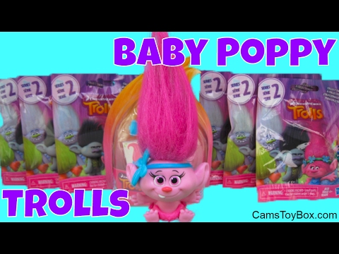 Trolls Baby Poppy Toy Dreamworks Series 2 Blind Bags Opening Surprise Toys for Kids Fun Playing Video