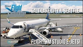MSFS 2020 | FSS E-JETS! | Real World Alaska SkyWest OPS | Full Flight | E175 | KSLC KSEA | GSX PRO |