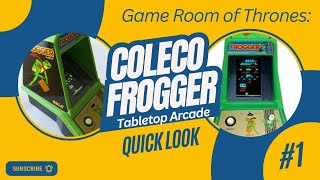 Quick Look - Coleco Frogger Tabletop Arcade Demonstration #frogger #arcade #coleco #tabletop #retro 