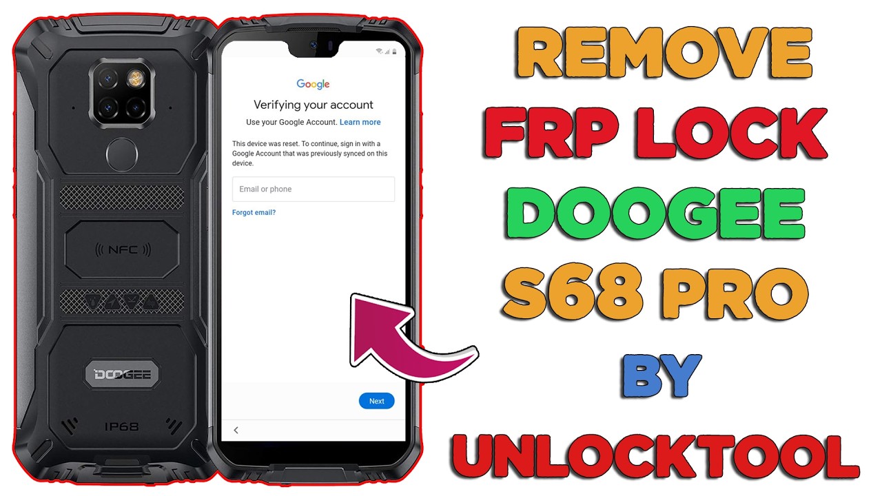DOOGEE S68 Pro FRP Bypass By UnlockTool | Remove Google Account DOOGEE S68 Pro | FRP S68 Pro DOOGEE