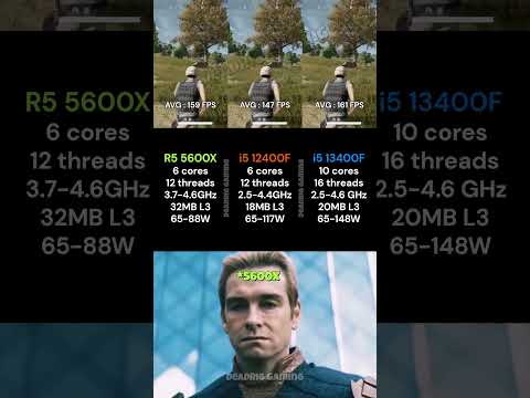 i5 13400F vs Ryzen 5 5600X vs i5 12400F #pcgaming #cpu