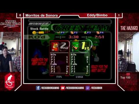 The Hazard 2016 - SSBM Winners Semis- [Morrito 1 & Morrito 2] vs [XTR | Eddy Mexico & XTR | Bimbo]