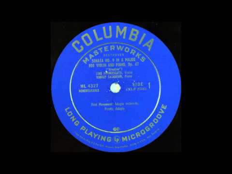 Beethoven, Violin Sonata No 9 ,Kreutzer, 1st mov,  Zino Francescatti, Violin