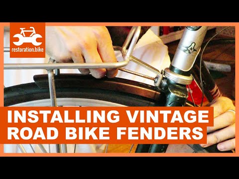 How to install vintage road bike fenders in 2 easy steps