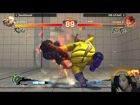 USF4 @ NEC15 Salty Suite - Brettiscool (Rufus) vs OG Lil Evil (Evil Ryu) [720p/60fps]