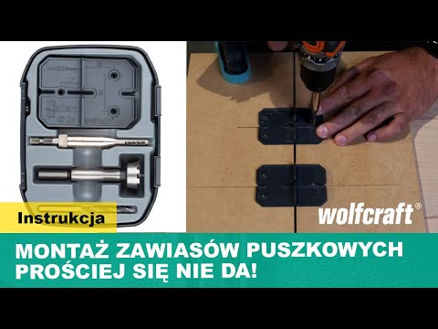 Poradnik montażu zawiasów puszkowych KROK PO KROKU | wolfcraft
