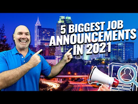 5 Biggest Job Announcements In & Around The Triangle for 2021