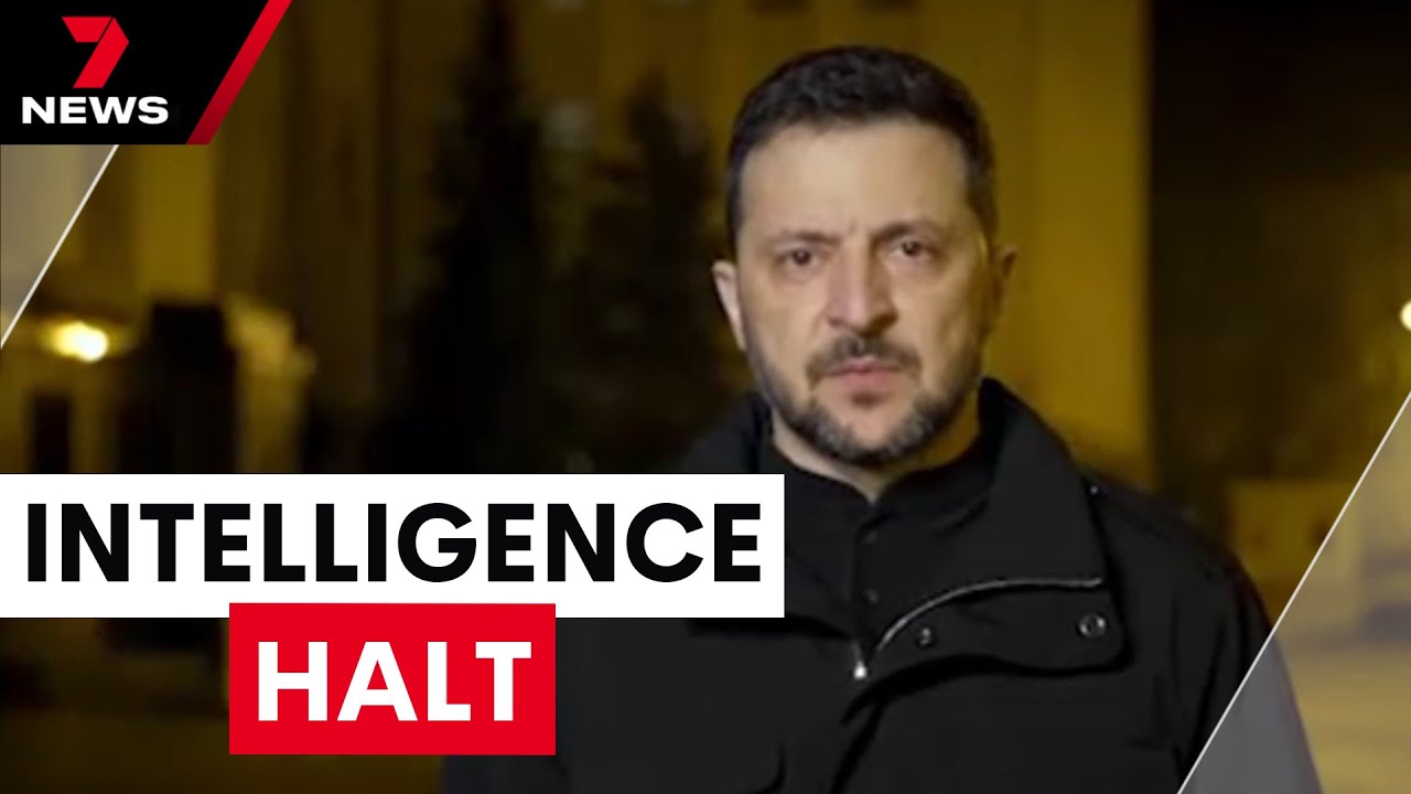 The White House has stopped sending critical intelligence to Ukraine | 7NEWS