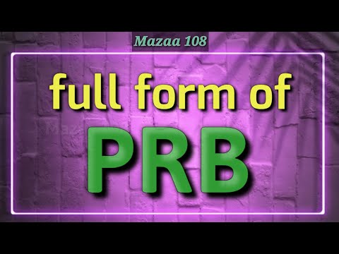 full form of PRB | PRB stands for | PRB Means | Financial & Banking | Mazaa 108 | #Mazaa108