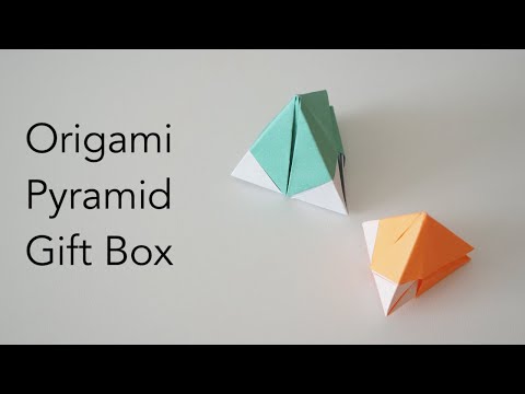 Quick & Easy Origami Pyramid Gift Box Tutorial