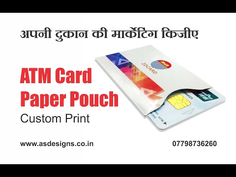 Standard multicolor atm card pouch
