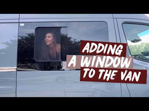 HOW TO INSTALL A WINDOW ON A SPRINTER VAN | AM Auto Sliding Door Screened Half-Slider Window install