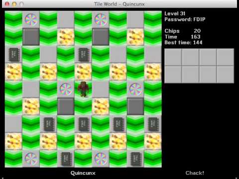 CCLP1 level 31 solution - 144 seconds