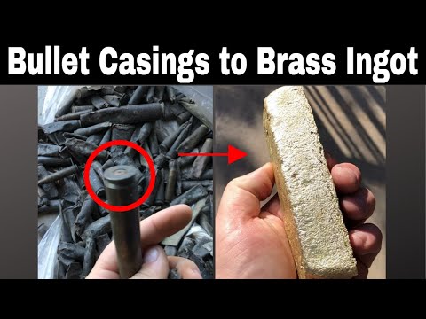 Melting Bullet Casings into a Big Brass Bar