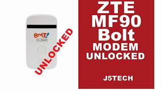 How to Unlock ZTE MF90 Mifi / Router