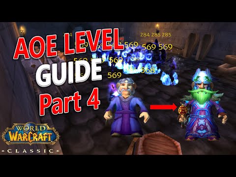 WoW Classic - How to AOE Level a Mage FAST! Alliance 32-36