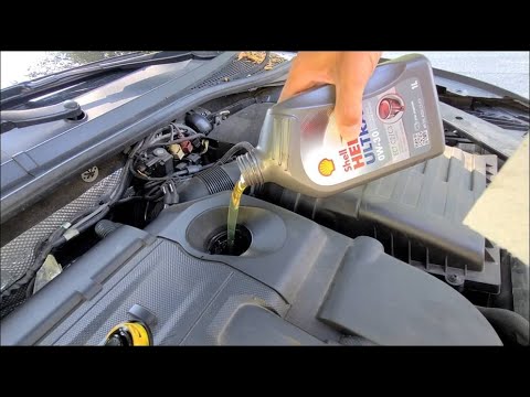 Öl nachfüllen bei VW Passat 2020. Shell Helix Ultra 0W-30 ECT C2/C3