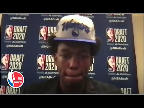 詹姆斯-威斯曼談斯蒂芬-庫裡和被選入勇士隊|2020年NBA選秀大會 (James Wiseman on Steph Curry and being drafted to the Warriors | 2020 NBA Draft)