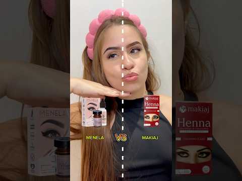 HENNA MENELA OU MAKIAJ? 🤔 #sobrancelhas #dicas #beleza #designerdesobrancelhas #autocuidado